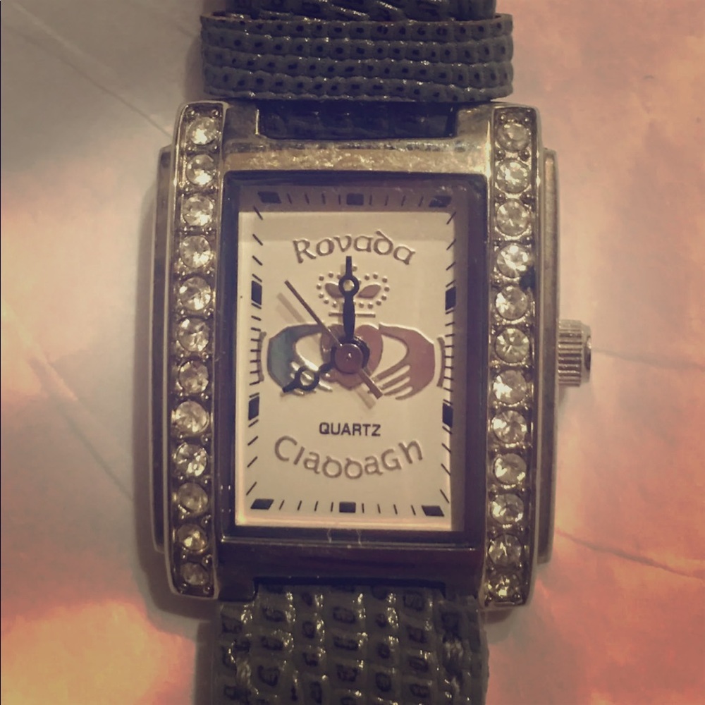 SOLD Rovada “Cera Claddagh” silver Quartz Watch